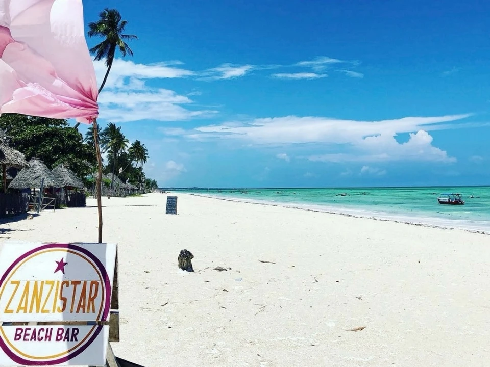 Plage de Jambiani à quelques pas du ZanziStar Beach Bar